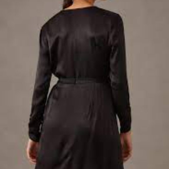 By Anthropologie Lace-Trimmed Wrap Dress, NWT, Size XXS - Picture 12 of 12